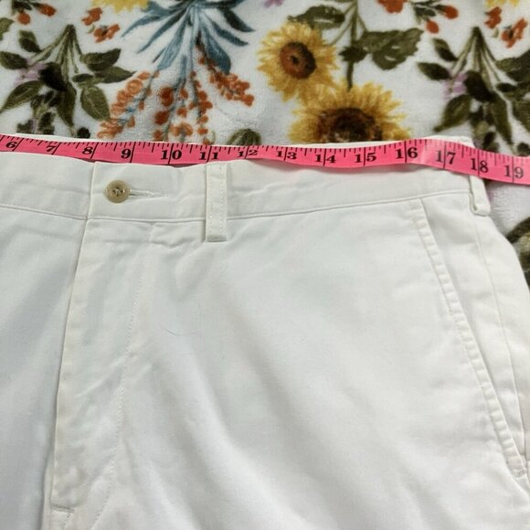 Polo Ralph Lauren Pants Mens 35 White Chino Trousers Flat Front Classic Fit - Picture 6 of 13